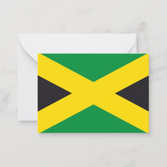 Cartão De Notas bandeira da Jamaica (Frente)
