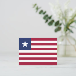 Cartão De Notas Bandeira da Libéria