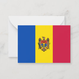 Cartão De Notas Bandeira da Moldávia