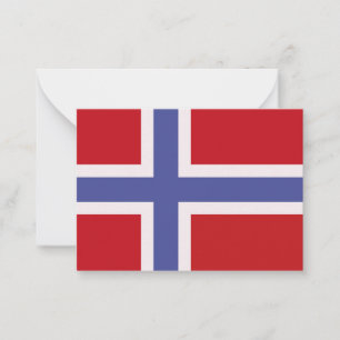 Cartão De Notas Bandeira da Noruega