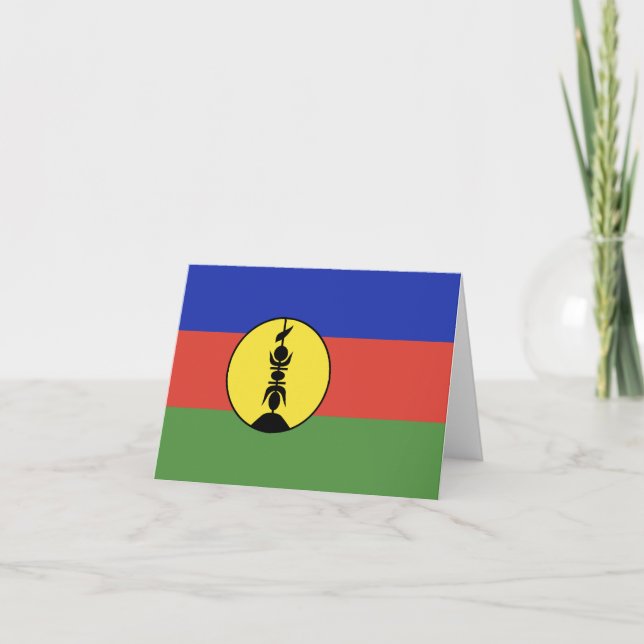 Cartão De Notas Bandeira da Nova Caledónia (Frente)