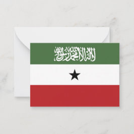 Cartão De Notas Bandeira da Somalilândia