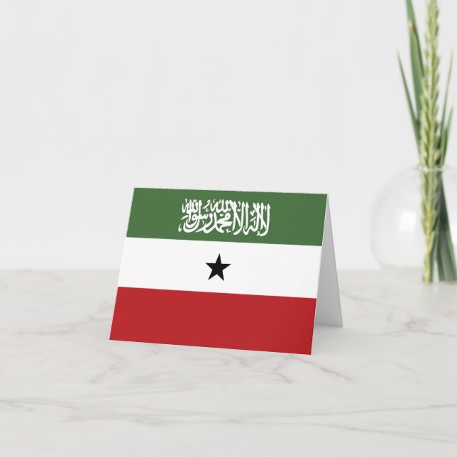 Cartão De Notas Bandeira da Somalilândia (Frente)