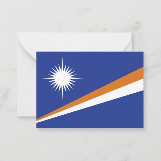Cartão De Notas bandeira das Ilhas Marshall (Frente)