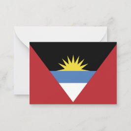 Cartão De Notas Bandeira de Antígua e Barbuda