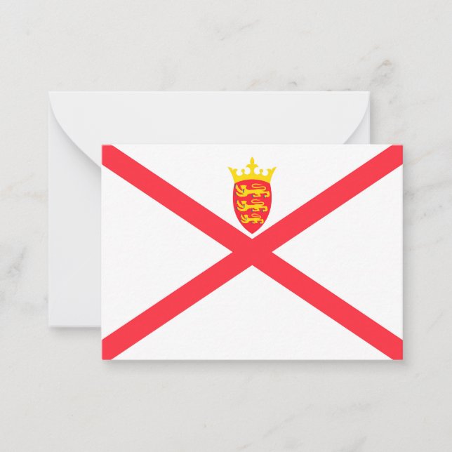 Cartão De Notas Bandeira de Jersey (Frente)