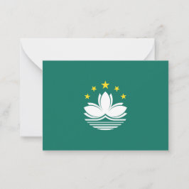 Cartão De Notas Bandeira de Macau