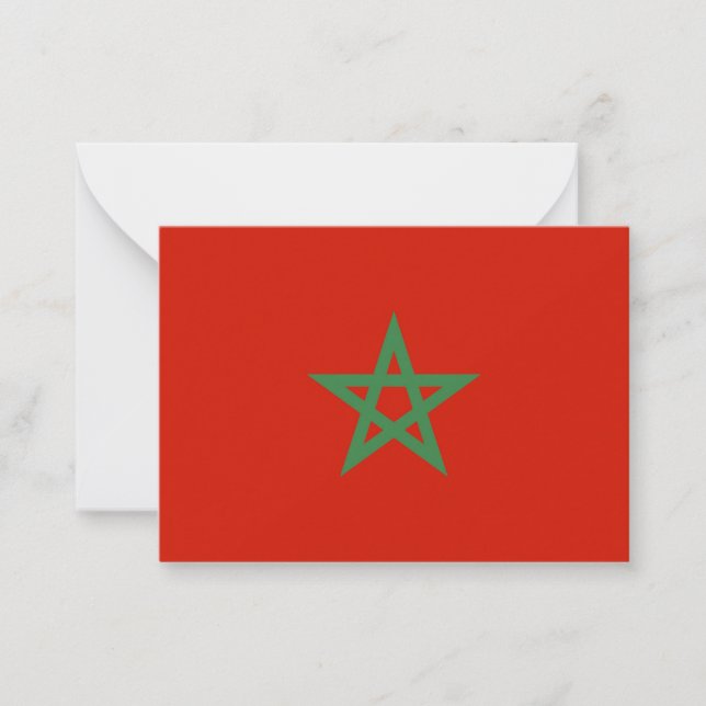 Cartão De Notas Bandeira de Marrocos (Frente)