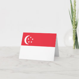 Cartão De Notas bandeira de Singapura