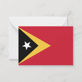 Cartão De Notas bandeira de Timor Leste