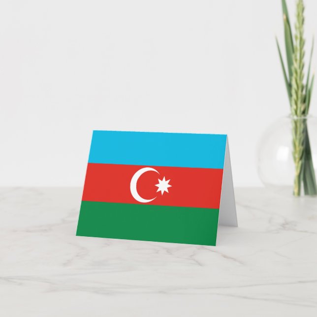 Cartão De Notas Bandeira do Azerbaijão (Frente)