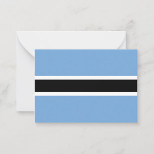 Cartão De Notas Bandeira do Botsuana