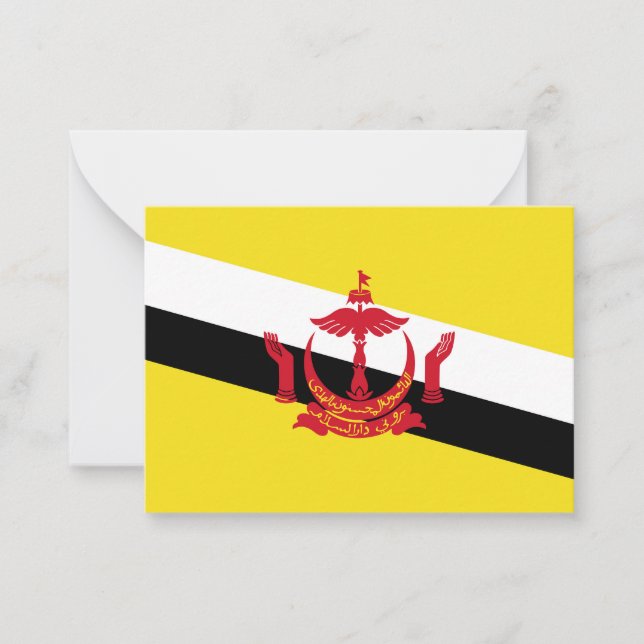 Cartão De Notas Bandeira do Brunei (Frente)