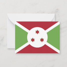 Cartão De Notas Bandeira do Burundi