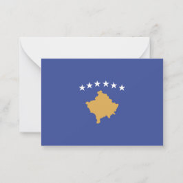 Cartão De Notas Bandeira do Kosovo