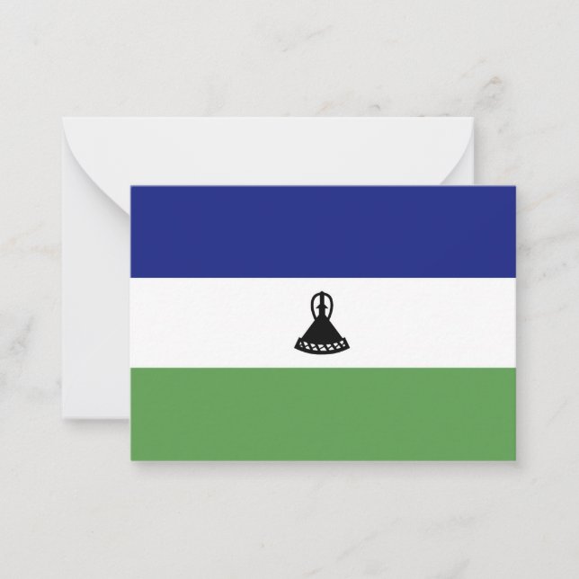 Cartão De Notas Bandeira do Lesoto (Frente)