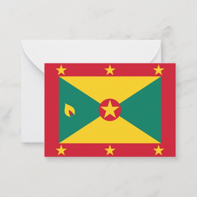 Cartão De Notas Bandeira Granada (Frente)