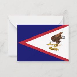 Cartão De Notas bandeira Samoa Americana