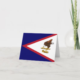 Cartão De Notas bandeira Samoa Americana