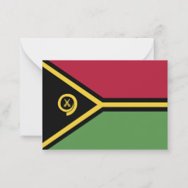 Cartão De Notas Bandeira Vanuatu