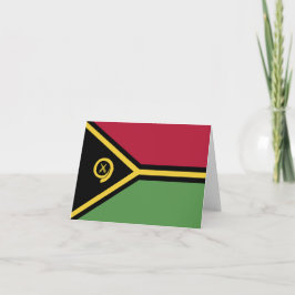 Cartão De Notas Bandeira Vanuatu