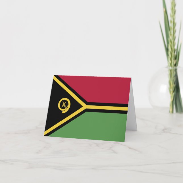 Cartão De Notas Bandeira Vanuatu (Frente)