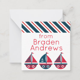 Cartão De Notas Barcos-Varrimento com Placas-Matrícula
