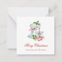 Batedeira de bolo vintage aquarela Natal