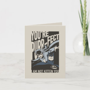 Cartão De Notas Batman Valentine Mulher-Gato - Você é Per-feita