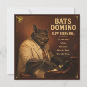 Cartão De Notas Bats Domino Álbum: uma Paródia