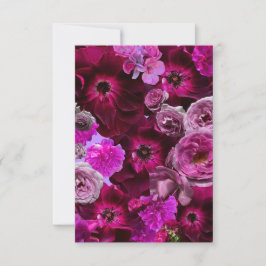 Cartão De Notas Beautiful Purple Rose Collage