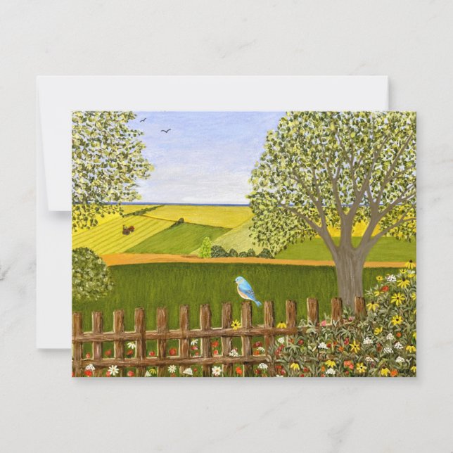 Cartão De Notas Beautiful View (Frente)