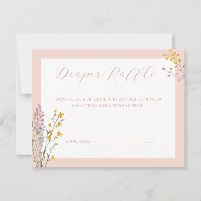 Cartão De Notas Bebê na placa de Raffle com Fralda de Sangue (Frente)