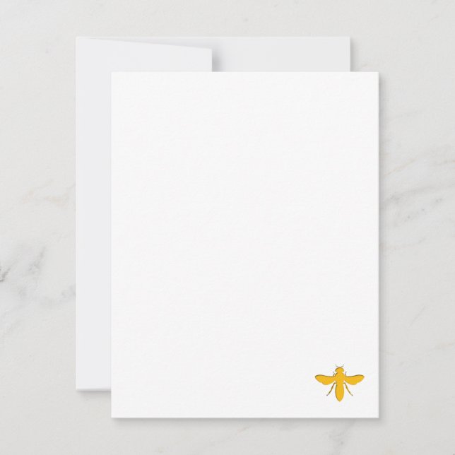 Cartão De Notas Bee in Touch (Frente)