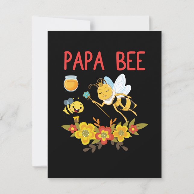 Cartão De Notas Beekeeper Art Papa Bee 2 (Frente)