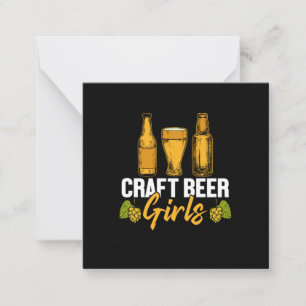 Cartão De Notas Beer Drinker Craft Beer Girls Birthday