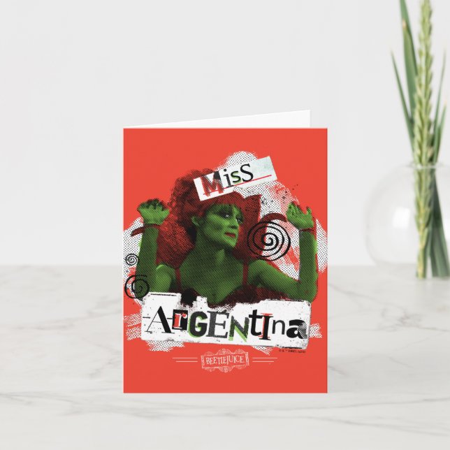 Cartão De Notas Beetlesumo | Miss Argentina (Frente)