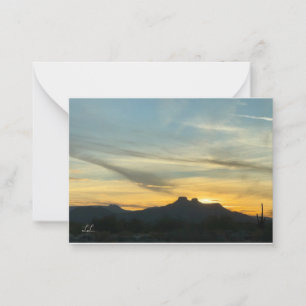 Cartão De Notas Bela Arizona Sunset