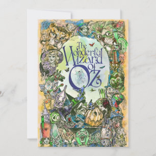 Cartão De Notas Bela Vintage Wizard of Oz Note Card series 4