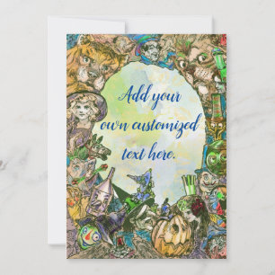 Cartão De Notas Bela Vintage Wizard of Oz Note Card series 5