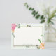 Cartão De Notas Belo Papel de carta Floral Personalizado Vintage (Em pé/Frente)