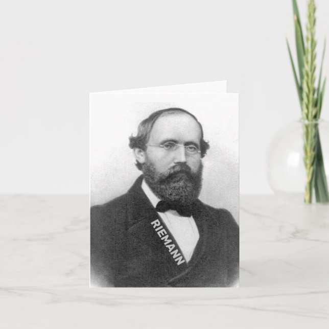 Cartão De Notas Bernhard Riemann (Frente)