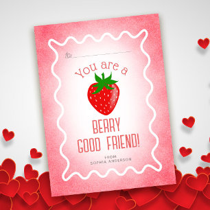 Cartão De Notas Berry Good Amigo Strawberry Classroom Namorados