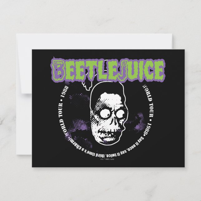 Cartão De Notas Betlejuice | Cabeça Encolhida do Caçador Harry (Frente)