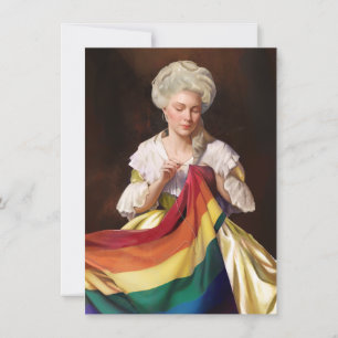 Cartão De Notas Betsy Ross Sewing the Pride Flag