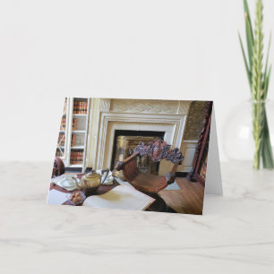 Cartão De Notas Biblioteca do século XIX na Mansão White Hall, KY