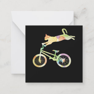 Cartão De Notas Bicicleta de bicicleta de gato - sua coleção de 
