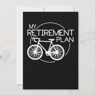 Cartão De Notas Bicicleta Meu Plano de Reforma Andando de biciclet