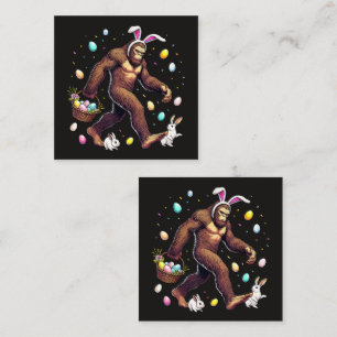 Cartão De Notas Bigfoot Dia da Páscoa Sasquatch Engraçado