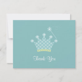Cartão De Notas Bilhete de Agradecimento do Príncipe